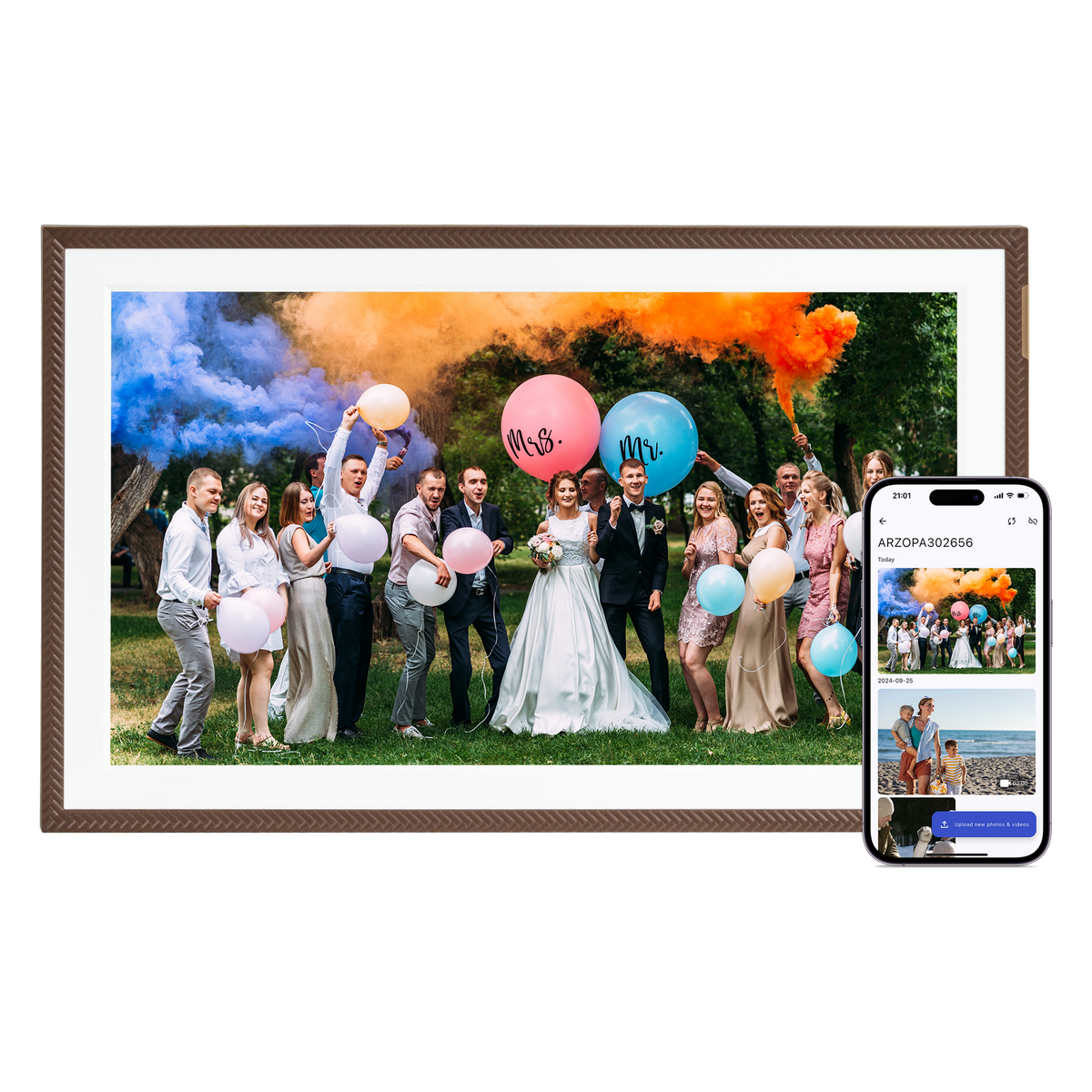 Arzopa D14 Champagne Gold | 14" Digital Photo Frame