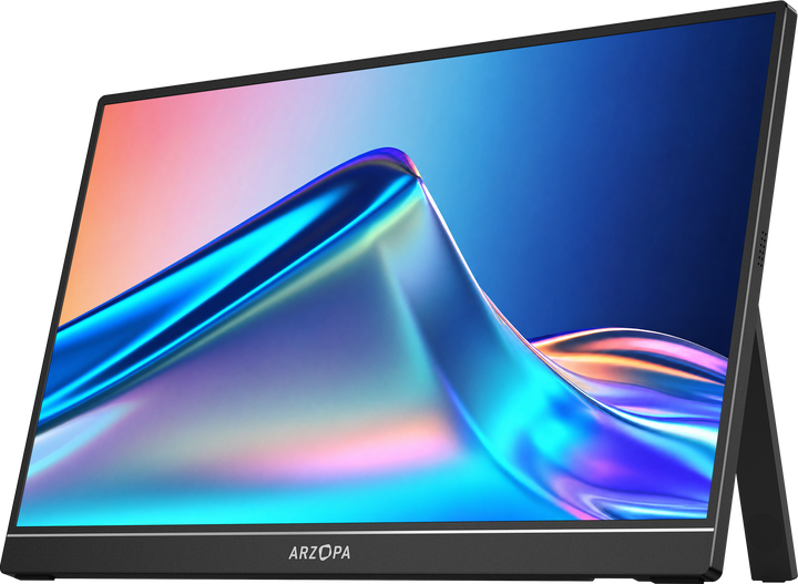 Arzopa Z1C 16.1" FHD 100%sRGB Portable Monitor Kickstand Black