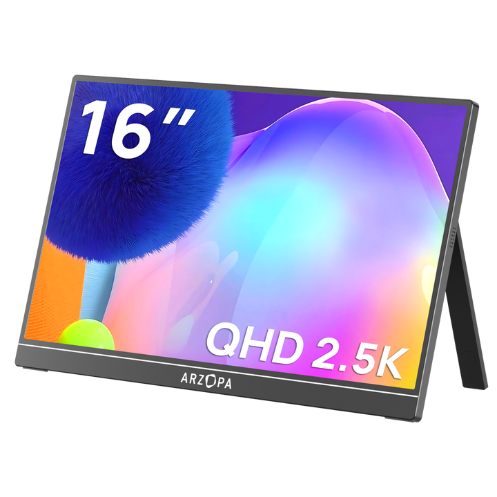 Arzopa Z1RC | 16" 2.5K Portable Monitor with 350nits 8bit Display